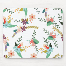 Mousepad flor de pano de fundo floral
