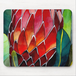 Mousepad Flor de Protea do Rei Vermelho