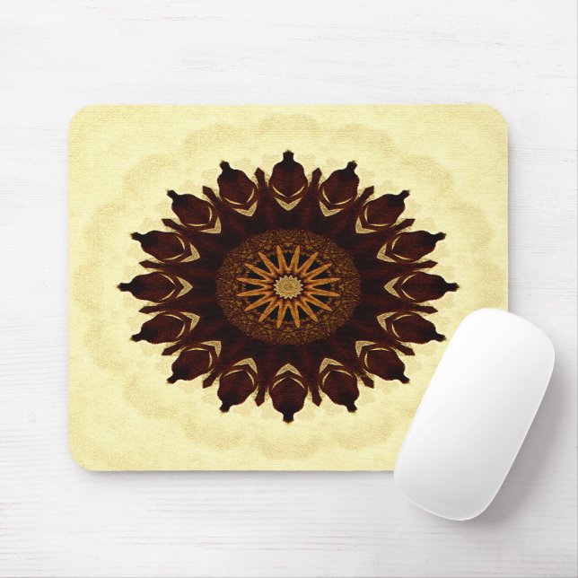 Mousepad Flor de Queda Mandala..... (Com mouse)