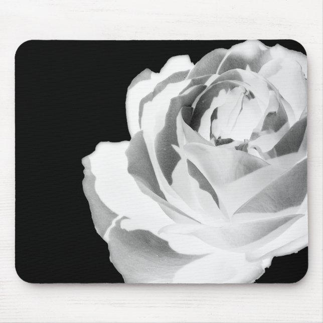 Mousepad Flor de Rosa Branca (Frente)
