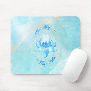 Mousepad Flor de Tília Celestial – Design de Lótus Pacífico