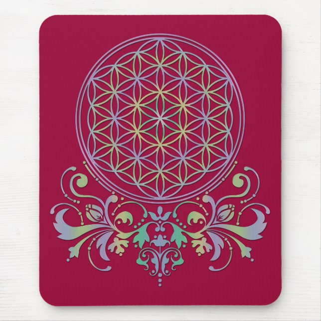 Mousepad Flor de Vida / Blume des Lebens - Ornamentos II (Frente)