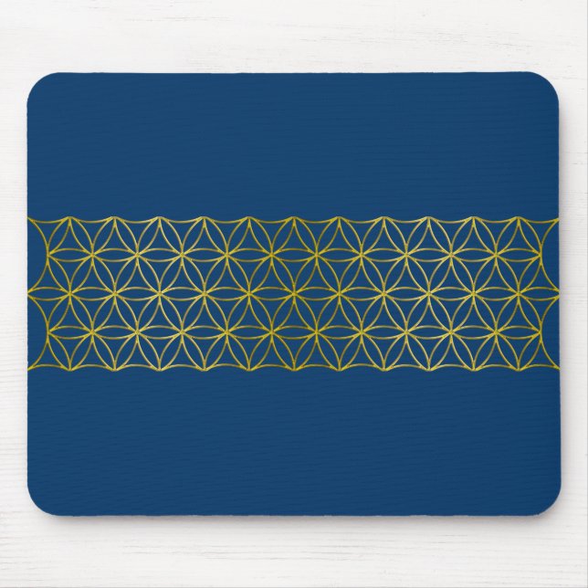 Mousepad Flor de Vida / Blume des Lebens - Ouro de fronteir (Frente)