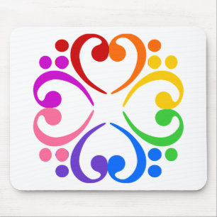 Mousepad Flor do Clef baixo