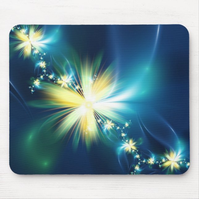 Mousepad Flor do Fractal do divertimento (Frente)