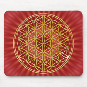 Mousepad Flor do ouro da vida , grande