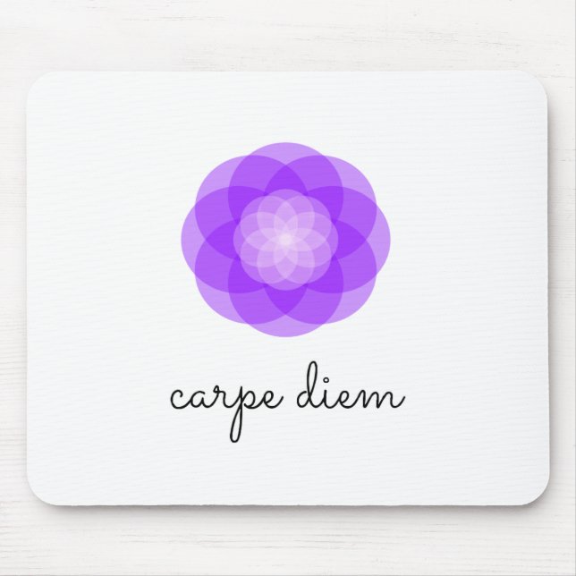 Mousepad Flor do roxo de Carpe Diem (Frente)