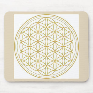 Mousepad Flor do tapete do rato da vida