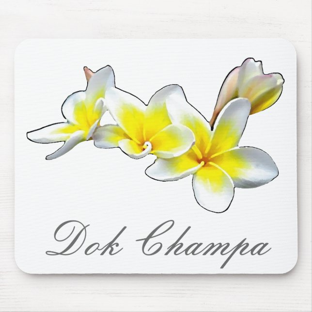 MOUSEPAD FLOR DOK CHAMPA DO LAO - PLUMERIA RUBRA (Frente)