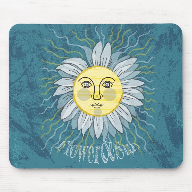 Mousepad Flor e Sol - Natureza (Frente)