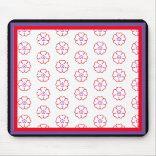 Mousepad Flor em um fundo branco personalizado personalizad