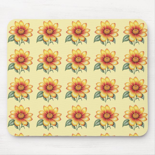 Mousepad Flor Laranja (Frente)