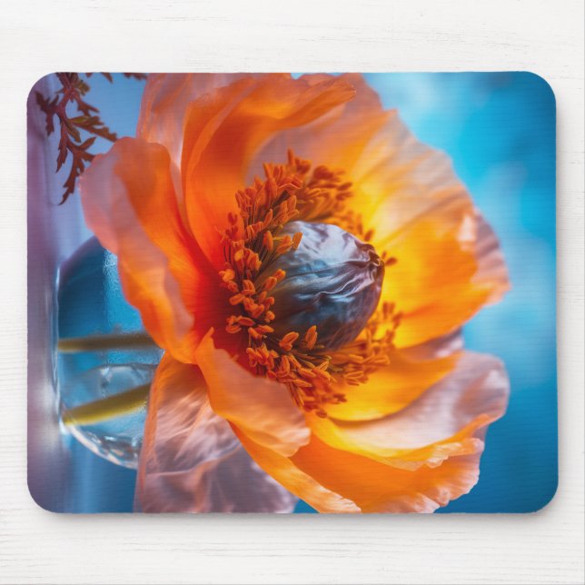 Mousepad Flor Laranja (Frente)