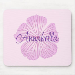 Mousepad Flor Lavatera Rosa