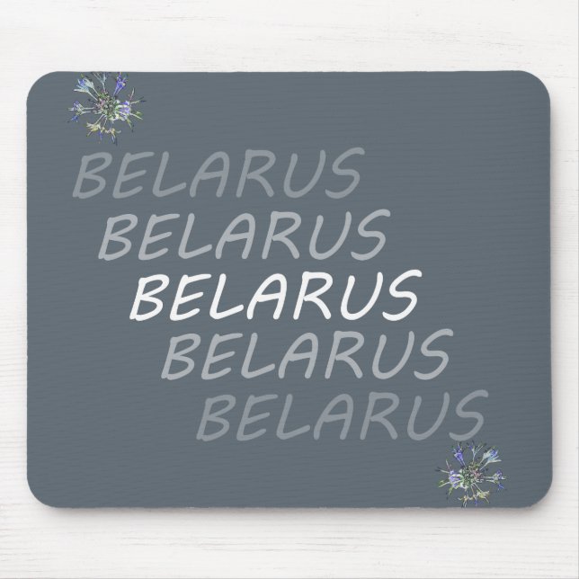 Mousepad Flor Nacional do Corno da Bielorrússia (Frente)