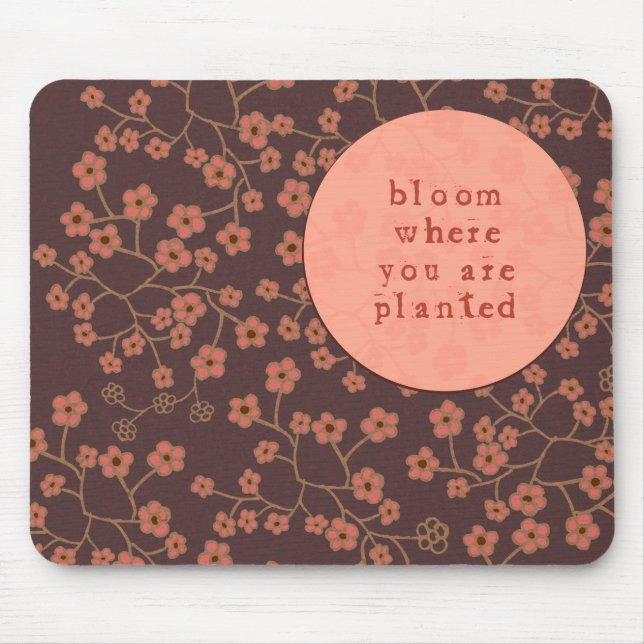 Mousepad Flor onde você é plantado (Frente)