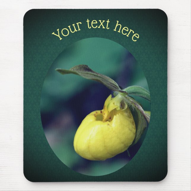 Mousepad Flor Orquídea Amarela Personalizada  (Frente)