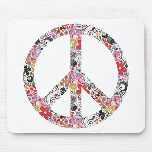 Mousepad Flor Power Peace I (Frente)