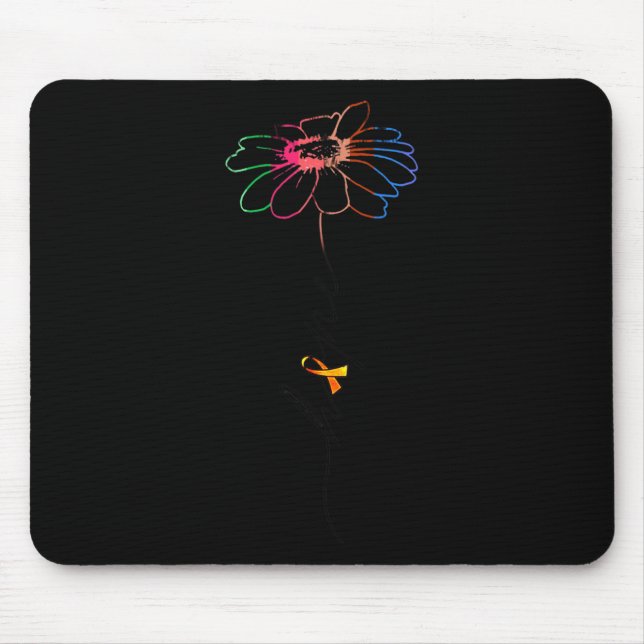 Mousepad Flor - Presente de Consciência da Esclerose Múltip (Frente)