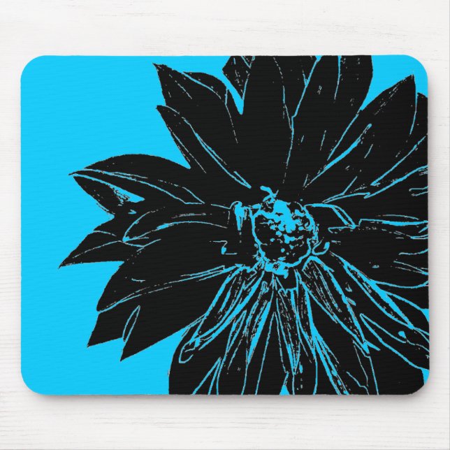 Mousepad Flor preta (Frente)