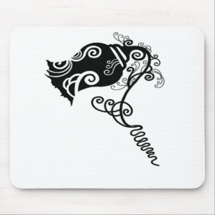 Mousepad Flor Preta da Tatuagem