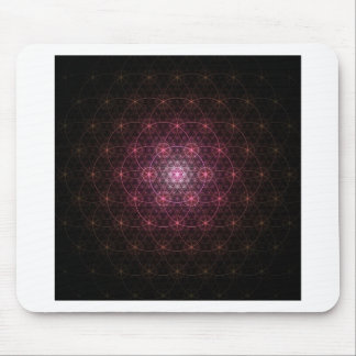 Mousepad Flor preta de néon da vida