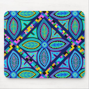 Mousepad Flor Quadrado de Avó Contemporâneo