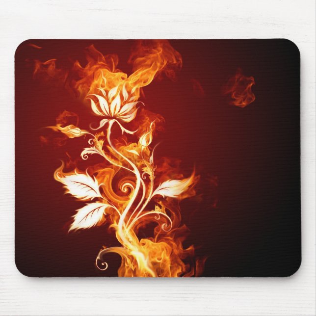 Mousepad Flor queimada (Frente)
