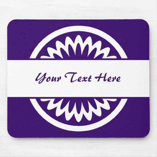 Mousepad Flor redonda - Puro profundo (Frente)