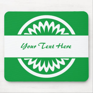 Mousepad Flor redonda - verde de grama