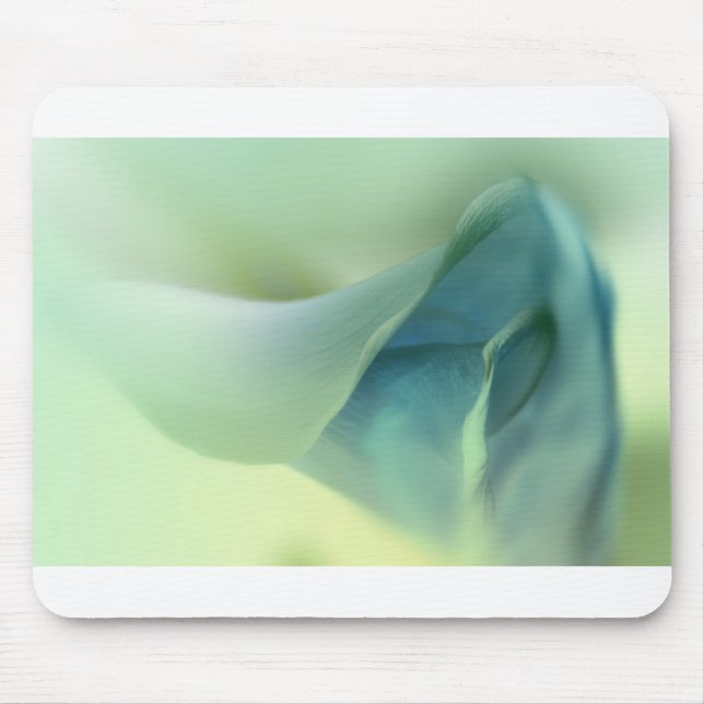 Mousepad Flor Romântico em tons azuis (Frente)