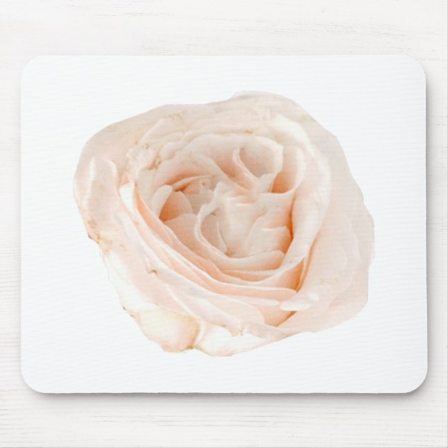 Mousepad Flor Rosa Branca (Frente)