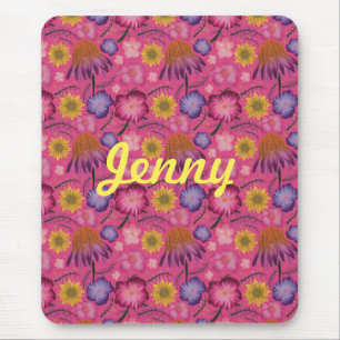 Mousepad Flor Rosa Rosa Selvagem Personalizada