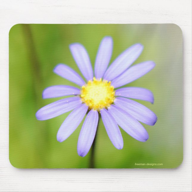 Mousepad Flor roxa solitária (Frente)