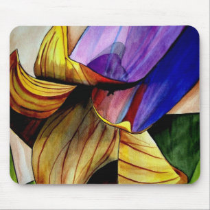 Mousepad Flor Roxo Fritillart, flor original, de aquarela