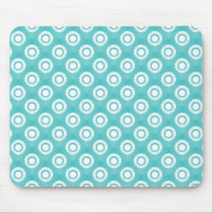 Mousepad Flor Turquoise Funky