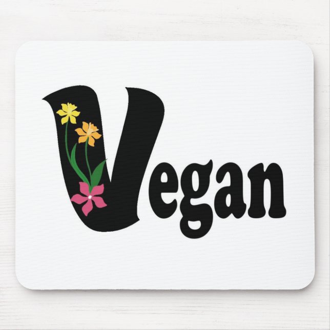 Mousepad Flor Vegan (Frente)