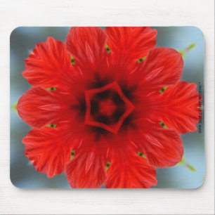 Mousepad Flor Vermelha
