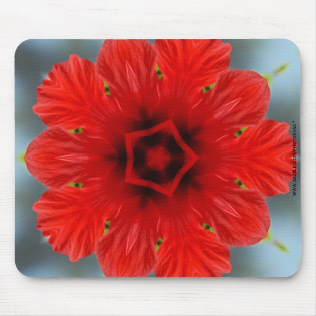Mousepad Flor Vermelho (Frente)