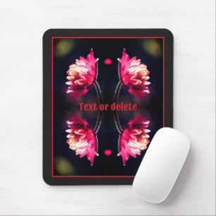 Mousepad Flor Vermelho No Abstrato de Luz Solar Personaliza
