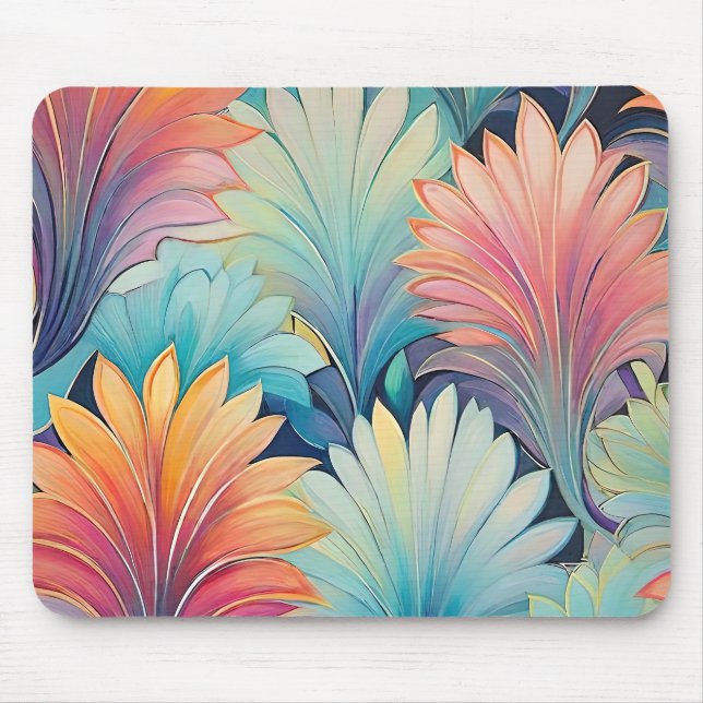 Mousepad Flora 1 Placa de Mouse Floral Pastel (Frente)