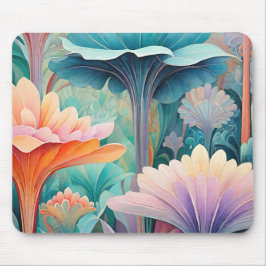 Mousepad Flora 2 Pad do Mouse Floral Pastel