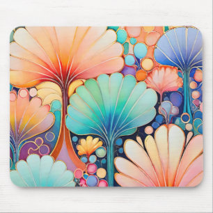 Mousepad Flora 6 Pad do Mouse Floral Pastel