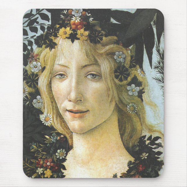 Mousepad Flora (detalhes de Primavera) Botticelli Fine Art (Frente)