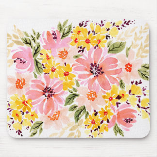 Mousepad Florais - Placa do mouse do Buquê Primavera