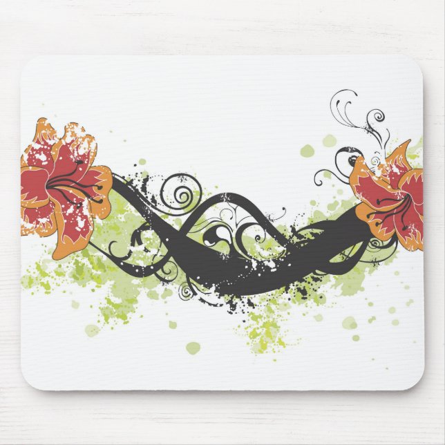 Mousepad floral (Frente)