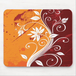 Mousepad floral abstrato