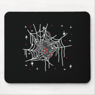 Mousepad Floral Aranha Preguiçosa Fita De Halloween