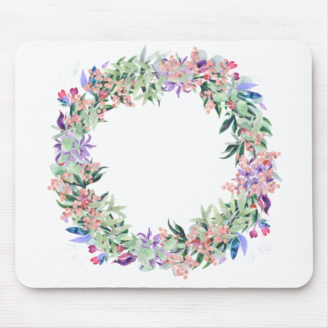 Mousepad Floral Berries Wreath (Frente)