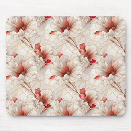 Mousepad Floral Branco Belo